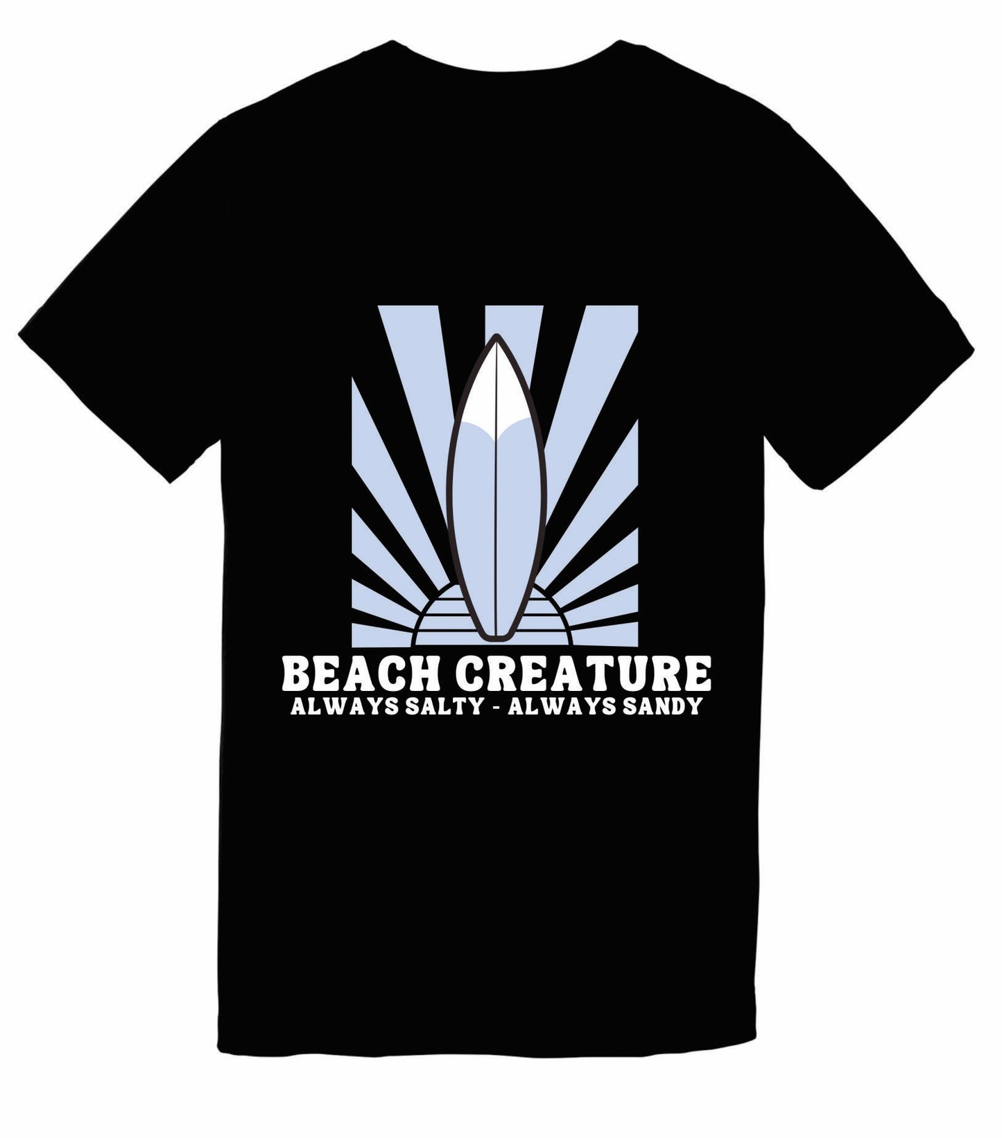 Beach Creature T-shirt Jax Beach/Surf Board